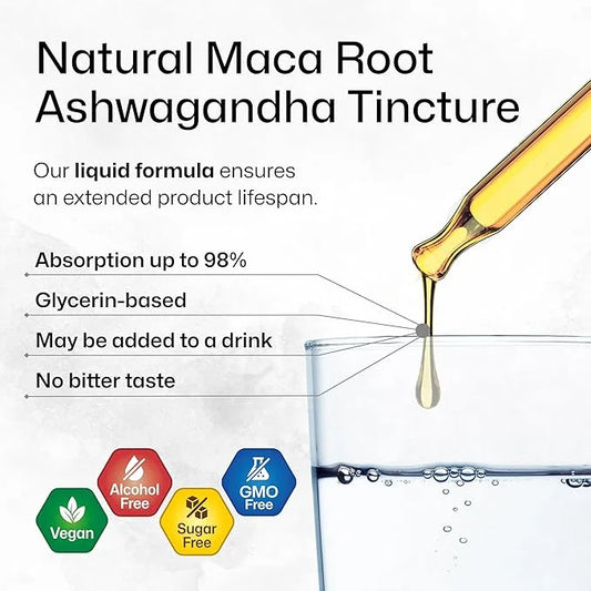 Maca Root and Ashwagandha Tincture 4 Fl.Oz.