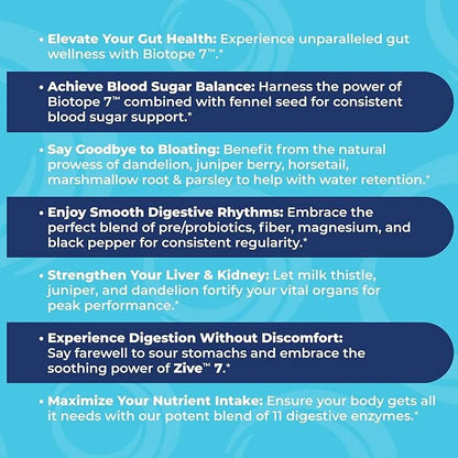 Digestive & Gut Health Support Supplement 60 Capsules 7 in 1 Probiotic