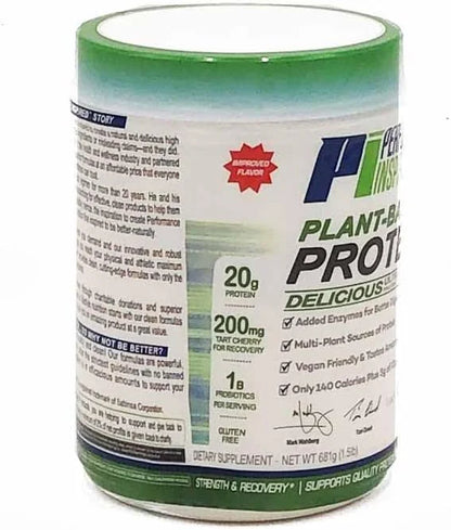 Performance Inspired Nutrition Plant-Based Protein Powder 20G - 1B Probiotics 1.5 Lb