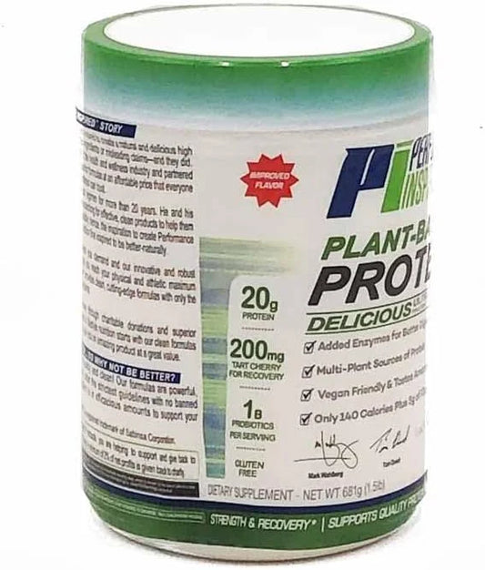 Performance Inspired Nutrition Plant-Based Protein Powder 20G - 1B Probiotics 1.5 Lb