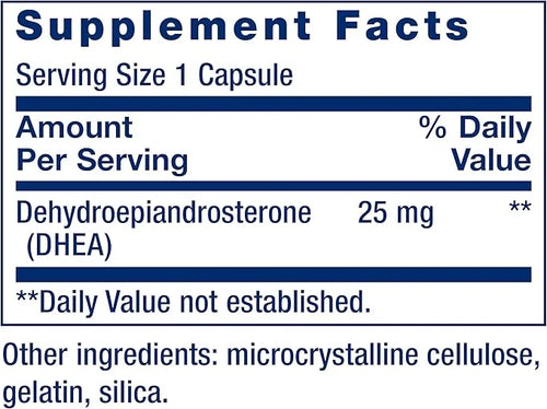 Life Extension DHEA Hormone Balance 100 Capsules and Taurine Brain Heart Health 1000mg 90 Capsules Bundle - Product Image