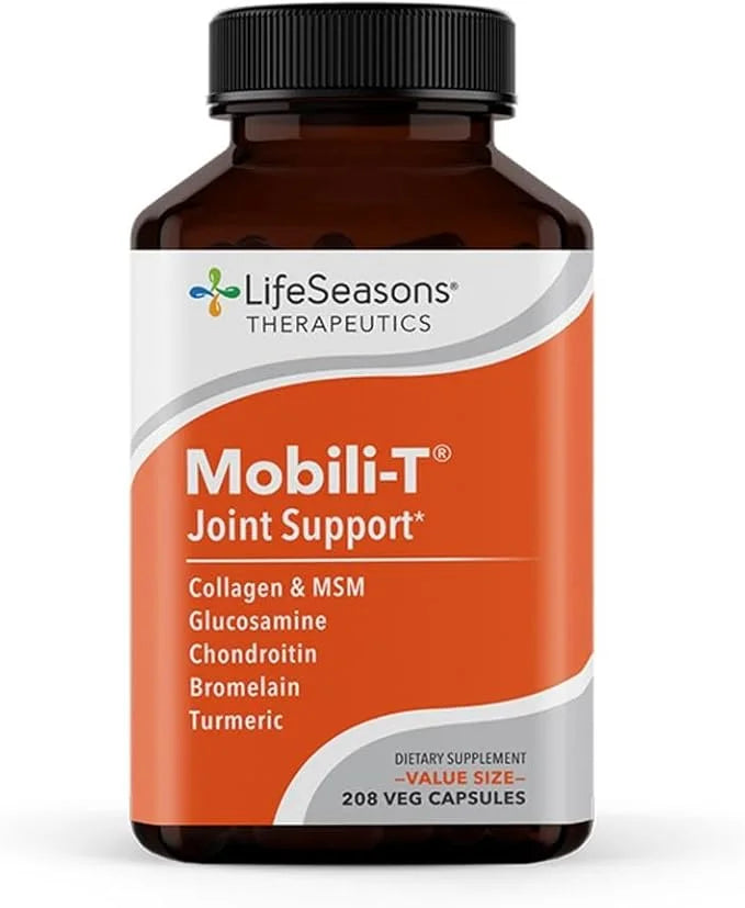 LifeSeasons Mobili-T - Joint Support Supplement - Glucosamine Chondroitin MSM Collagen Bromelain & Turmeric - Reduce Infla...