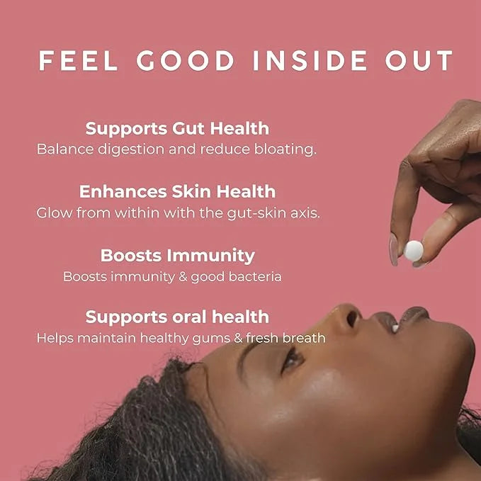 NOOZ Probiotic Mints - Gut & Oral Health Support - Spicy Cinnamon | Boosts Immunity & Digestion, Freshens Breath - Sugar-F...