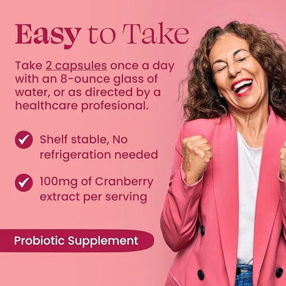 Vaginal Probiotics for Women with Prebiotics, 60 Capsules