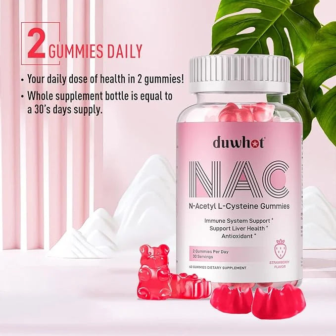 NAC Gummies 600mg, N Acetyl Cysteine 60ct
