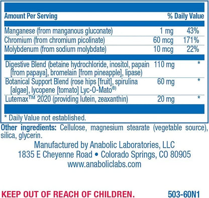 Iron Free Daily Multivitamin for Men 60 Tablets