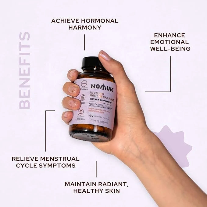Woman Hormo Balance, Shatavari for PMS, Schisandra, Maca and Ginseng, adaptogenic Roots, Mushroom Extract for Women's Heal...