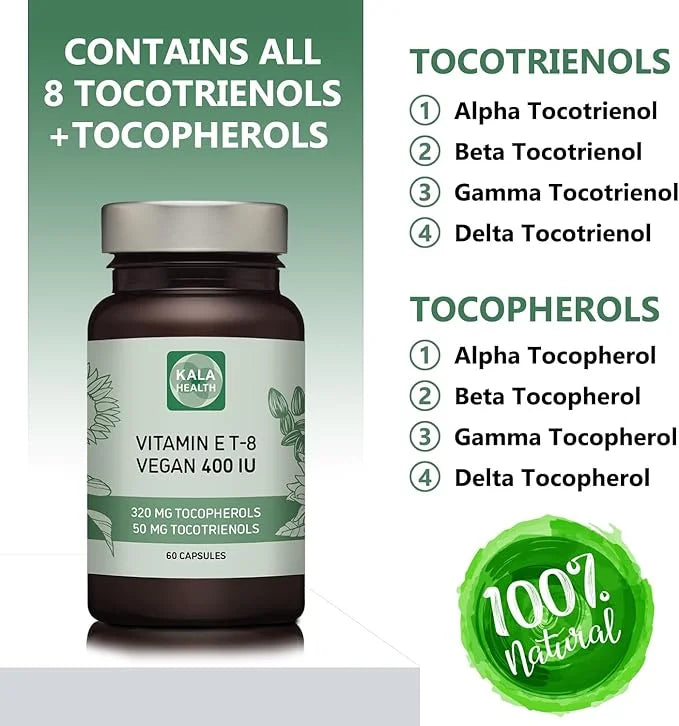 Kala Health Vitamin E 8 Tocopherols 400 IU