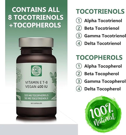 Kala Health Vitamin E 8 Tocopherols 400 IU