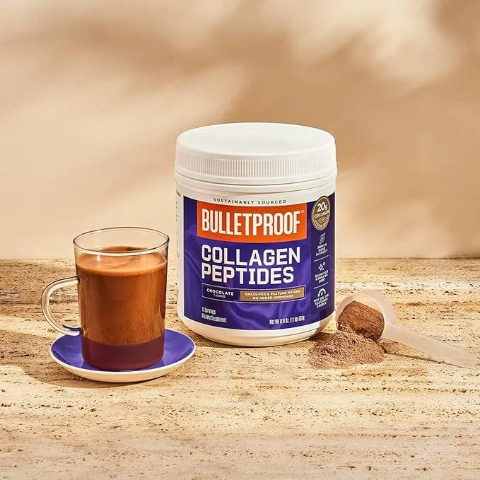 Bulletproof Chocolate Collagen Peptides Powder 14.3 Ounces,