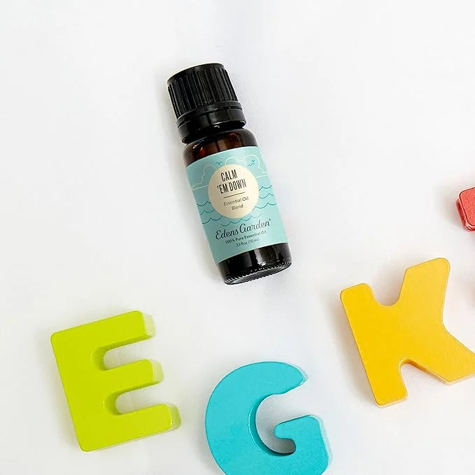Edens Garden Calm 'Em Down OK for Kids Essential Oil Synergy Blend, 100% Pure Therapeutic Grade (Undiluted Natural/Homeopa...