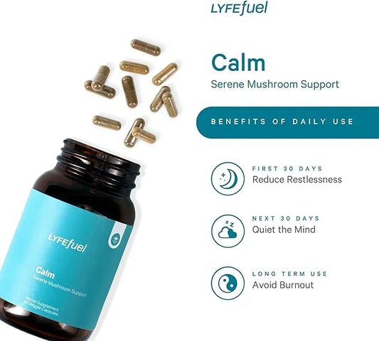 LyfeFuel Adaptogen Blend for Relaxation & 60 Vegan