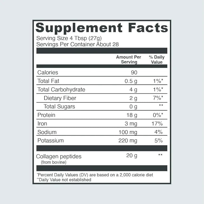 Vital Proteins Chocolate Collagen Powder Supplement 27g per 26.8 oz