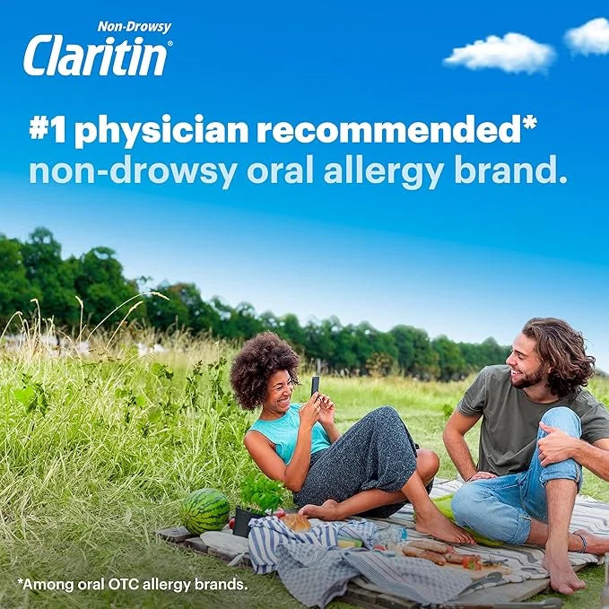 Claritin 24hr Non-Drowsy Allergy Relief, Loratadine Tablets 100ct