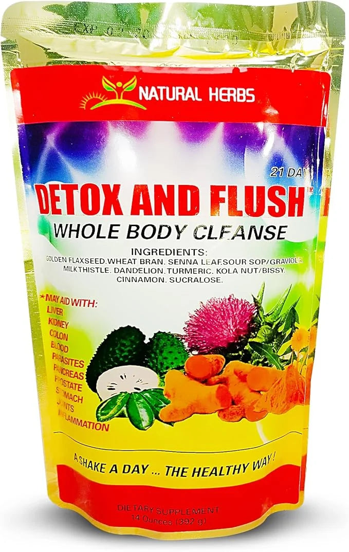 NELCIA'S NATURAL HERBS- DETOX & FLUSH, 21 Days- 14 oz