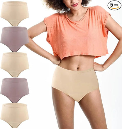 BATTEWA Incontinence Underwear for Women Washable, 50ML (Beige-Blush, 5 Pack)