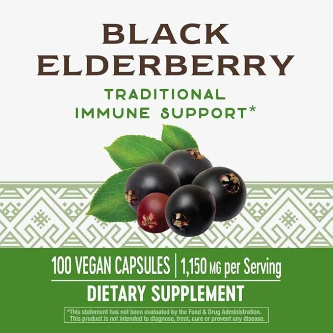 Nature's Way Elderberry, 100 Cap, (Pack 2)