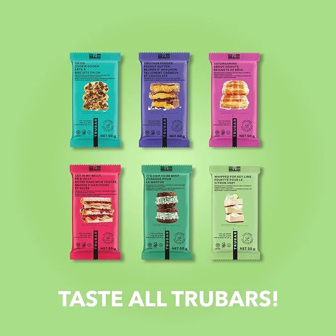 TRUBAR Vegan Protein Bar, Whipped for Key Lime, Gluten Free, Plant Based, High Fiber, Dairy Free, Low Fat, Non GMO, No Sug...