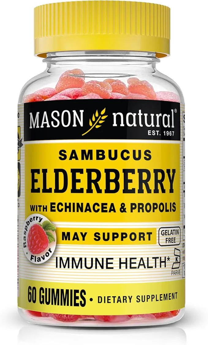 MASON NATURAL Sambucus Elderberry Gummies 60 Gummies