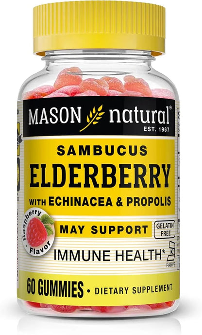 MASON NATURAL Sambucus Elderberry Gummies 60 Gummies