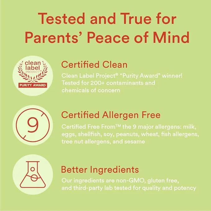 SmartyPants Kids Multivitamin Gummies and Fiber 3 Fish D3, C, B12, B6, B6, Vitamin 120 Count (30 Day