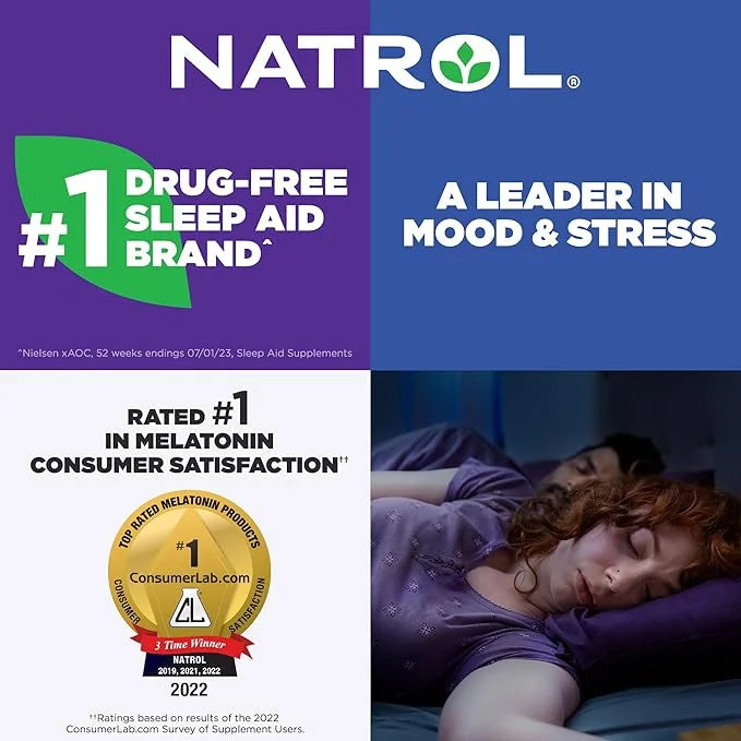 Natrol Fast Dissolve Melatonin 10 mg, Melatonin Supplements for Restful Sleep, Sleep Support for Adults, 75 Strawberry-Fla...