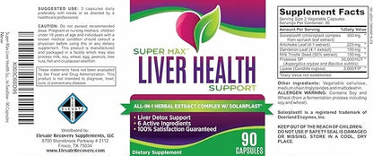 Liver Health Support Supplement (All-in-1) 6 Active 90 Capsules