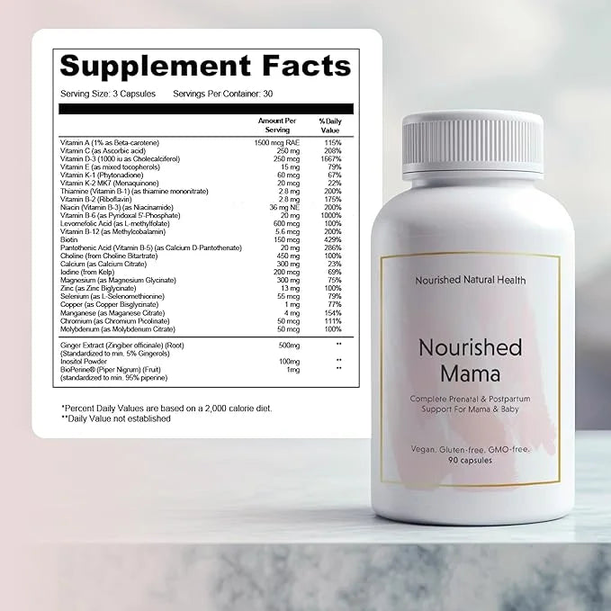 Nourished Mama Prenatal Multi Vitamin 270 Capsules