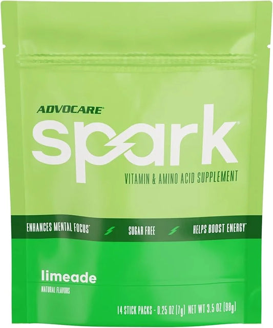 AdvoCare Spark Vitamin & Amino Acid Supplement - Focus & Energy Drink Powder Mix with Vitamin A, B-6, C & E - Also Include...