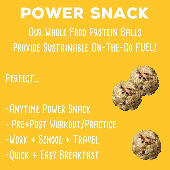 Whole Food Protein Balls with Probiotics - Peanut Butter Honey Almond Snacks - 8g Protein Snack - Gluten Free Energy Balls...