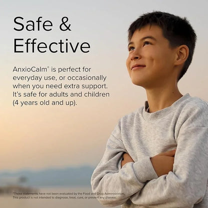 Terry Naturally AnxioCalm - 75 Tablets - Fast-Acting, Non-Drowsy, Non-Addictive Formula - Safe for Adults & Children 4+ Ye...