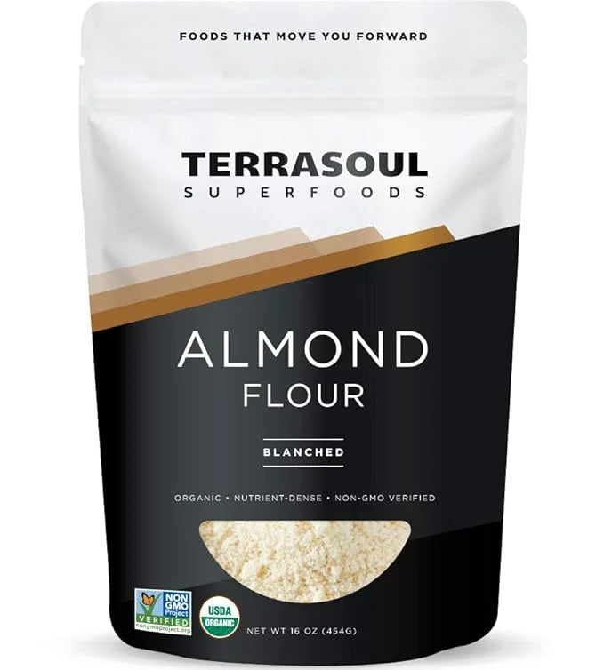 Terrasoul Superfoods Organic Almond Flour, 1 Lb - Fine Texture | Grain-Free | Gluten-Free | Perfect for Keto Baking - Prod...