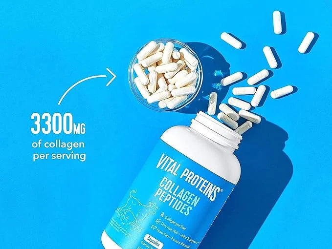 Vital Proteins Collagen Pills Supplement (Type 360 Collagen 3300mg Serving
