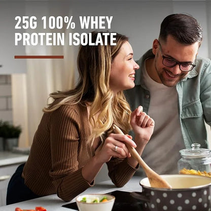Isopure Low Carb 100% Pure Whey Isolate Protein Powder, Lactose Free, Gluten Free, With Vitamins, Dutch Chocolate, 25g Pro...