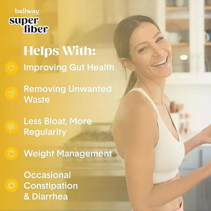 Bellway Super Fiber Powder + Fruit (5 Pack), (250 Servings)