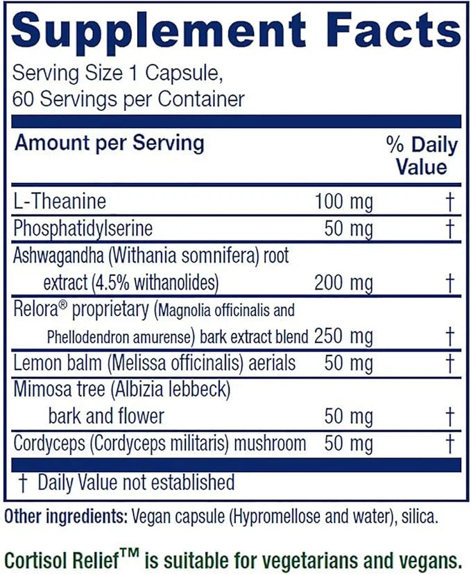 Vitanica Cortisol Relief, Dr. Formulated Sleep, 60 Capsules