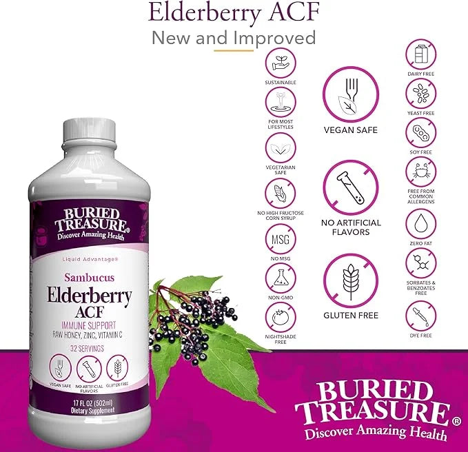 Buried Treasure Elderberry ACF with 4,000 16 oz