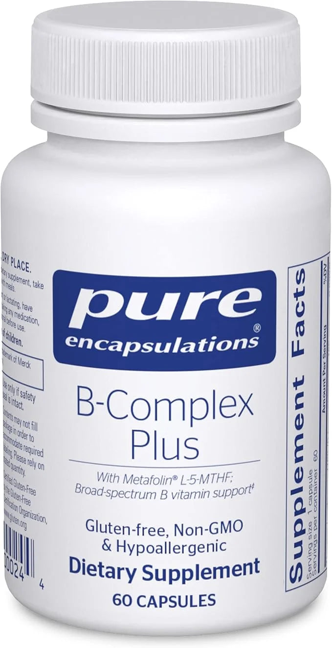 Pure Encapsulations B-Complex Plus B12 & 60 Capsules