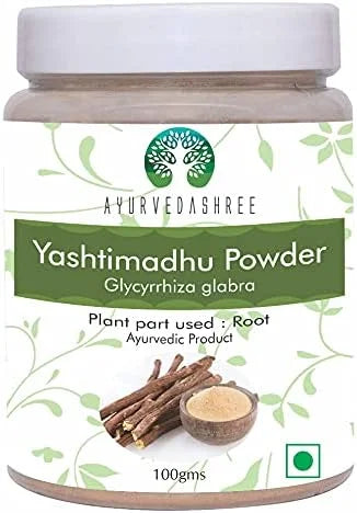 Yashtimadhu Powder 100 Gm | Natural Mulethi Powder/Licorice Powder Glycyrrhiza glabra | Supports Immunity | Mulethi | Vega...