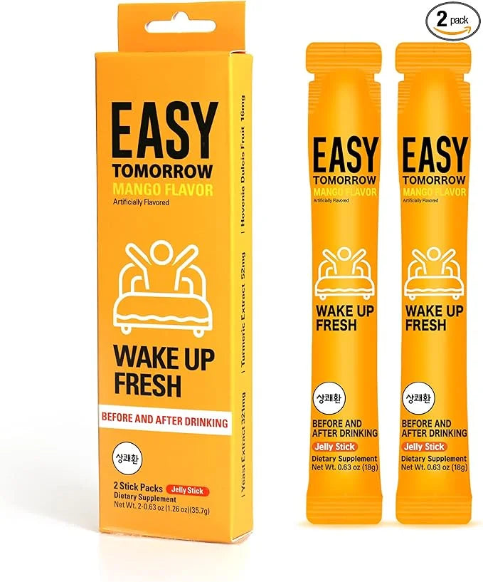 Easy Tomorrow Jelly Stick for Better Morning Rescue from Night Out, Party & Increasing Energy for Extra Endurance While Wo...