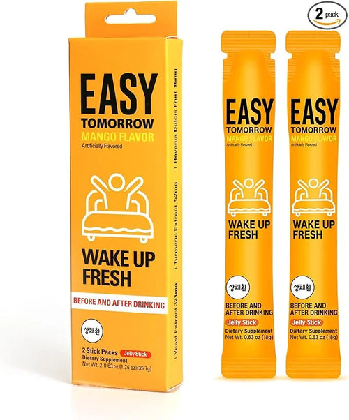 Easy Tomorrow Jelly Stick for Better Morning Rescue from Night Out, Party & Increasing Energy for Extra Endurance While Wo...