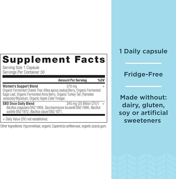 Probiotics for Women by Ancient Nutrition, 30ct, Digestive 25 Billion