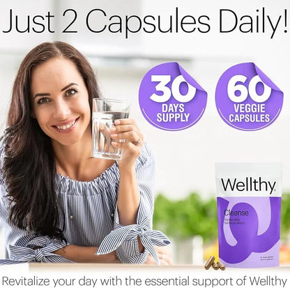 Wellthy Full Body Detox and Immune Support 30-Day Supply