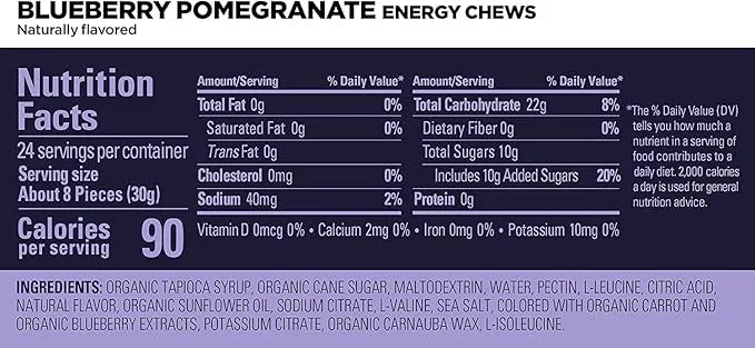 GU Energy Chews, Variety Pack Energy Gummies with Electrolytes, Vegan, Gluten-Free, Kosher, Caffeine/Caffeine-Free, and Da...