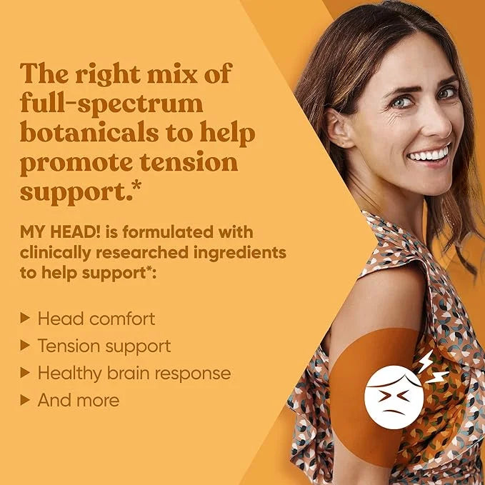 My Head! Headache Vitamins – Sensitivity, Tension, Comfort, Healthy Head Function for A Clear Mind – Fast acting Magnesium...