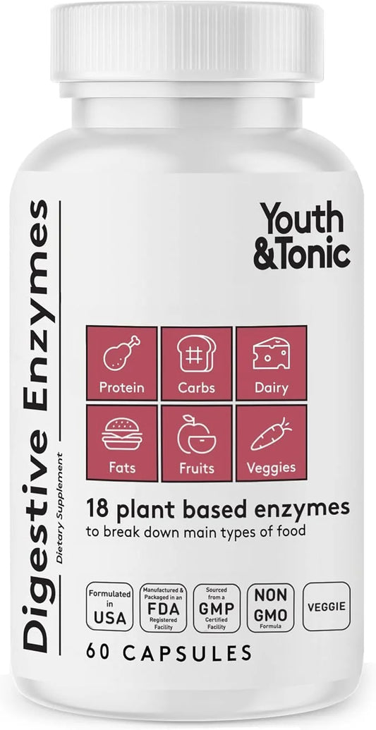 Youth & Tonic Enzymes for Digestion 60 Vegetable