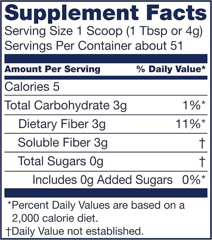 NutriSource Fiber Dietary Fiber Nutritional Supplements, 7.2 Ounce 4)