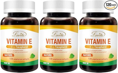 Vitamin E 400 IU Softgels, Natural 268 mg 120 Vegetarian 3)