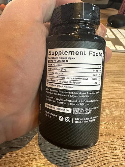 DIM 300mg For Men, Estrogen Blocker & Aromatase Inhibitor | Extra Strength Men’s Hormone Balance & Wellness Support Supple...