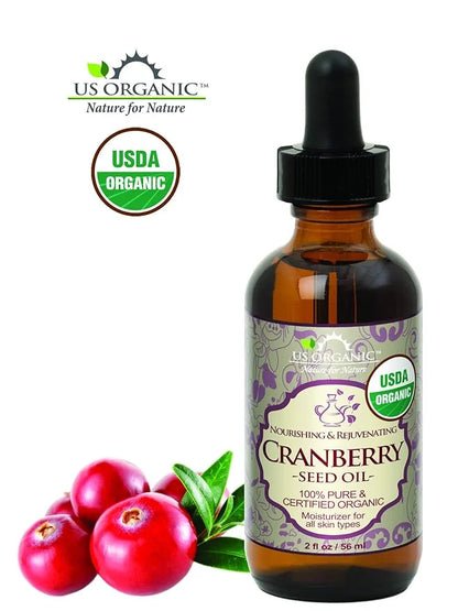 US Organic Cranberry Seed Oil, USDA Certified Organic,100% Pure & Natural, Cold Pressed Virgin, Unrefined in Amber Glass B...